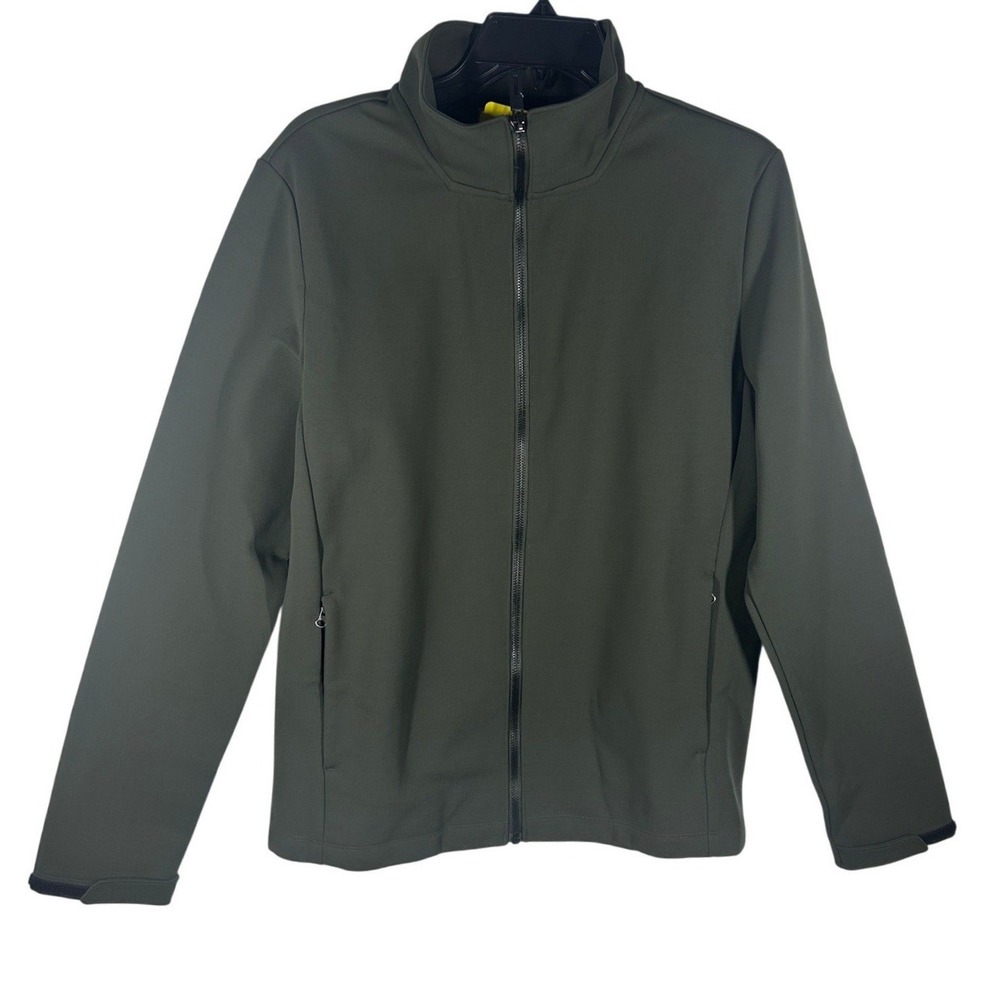 32‎ Degrees Heat Men's Softshell Full Zip Jacket Olive Green Size Small NEW